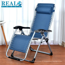 Chaise extérieure moderne en plein air de chaise de plage de chaise de harnais avec l&#39;appui-tête